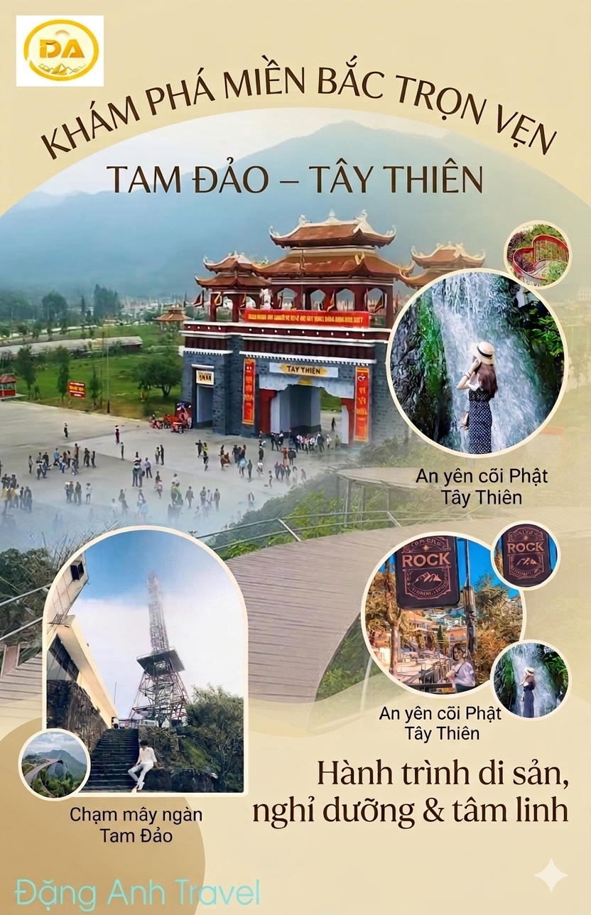 ĐỒNG HỚI – TAM ĐẢO – DANH THẮNG TÂY THIÊN – THÁC BẠC TAM ĐẢO – ĐỒNG HỚI