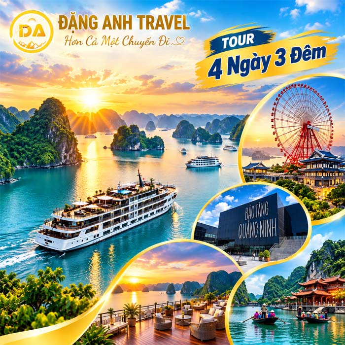 ĐỒNG HỚI – HẠ LONG – BẢO TÀNG QUẢNG NINH - DU THUYỀN 5* HẠ LONG – VÒNG QUAY SUN WHELL HẠ LONG – NINH BÌNH – CỐ ĐÔ HOA LƯ – PHỐ CỔ HOA LƯ – ĐỒNG HỚI
