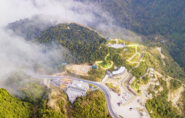 Toàn cảnh công trời Quy Hồ nhìn từ trên cao