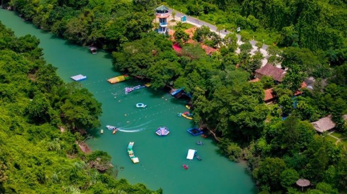 toàn cảnh khu du lịch sinh thái sông chày